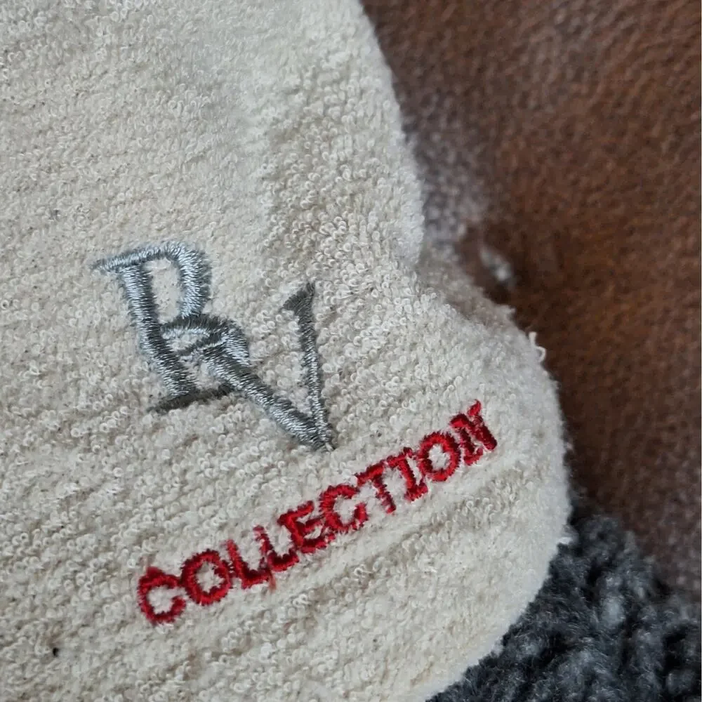 RARE VTG BV Collection Plush Teddy Bear Backpack Dark Gray Cream Hoodie Y2K 18